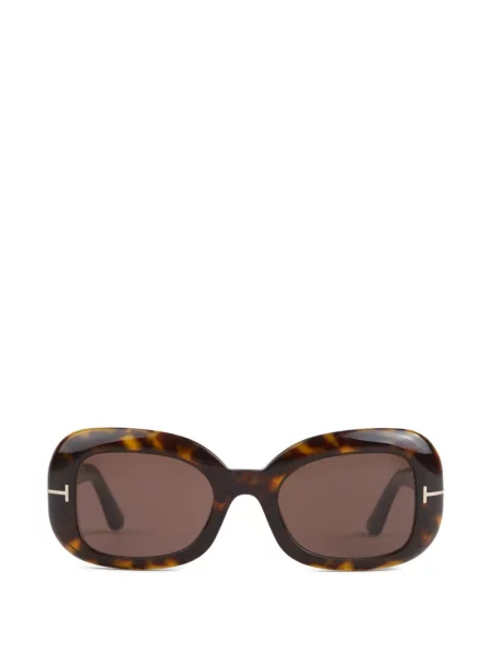 Ochelari de soare ovali Tom Ford maro