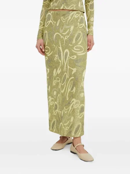 Fustă Résumé verde