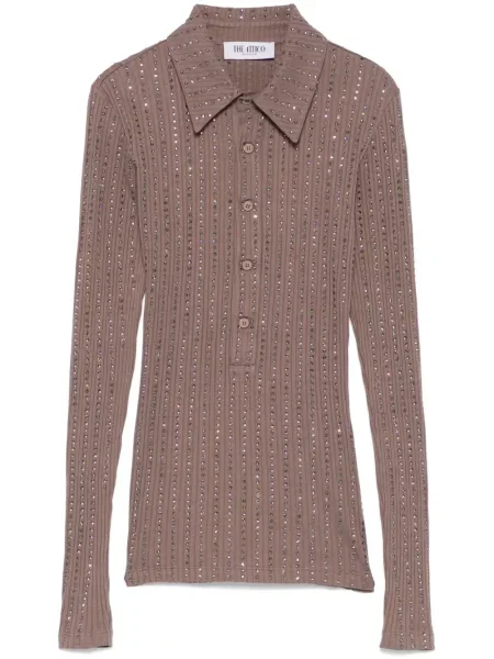 Polo The Attico de cristal maro