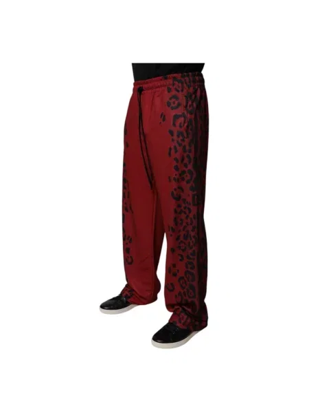 Joggery Dolce And Gabbana z nadrukiem w panterkę