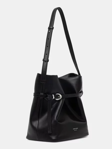 Кожаная сумка шоппер Emporio Armani