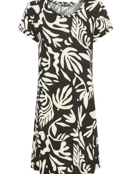 FRENCH CONNECTION Spalna srajca črna bela