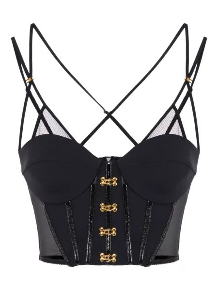 Podkoszulka Elisabetta Franchi z gorsetem czarna