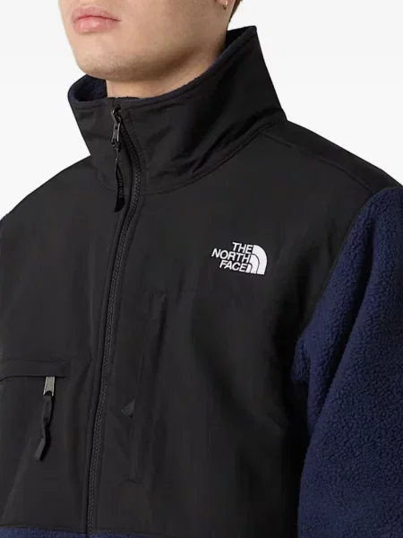 Geacă The North Face din fleece albastru