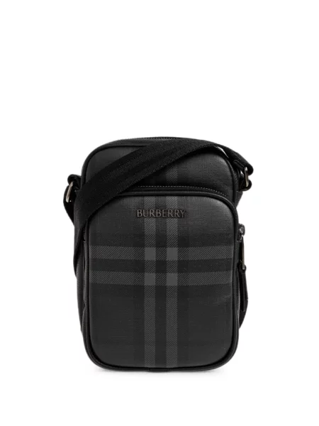 Geantă crossbody Burberry în carouri negru