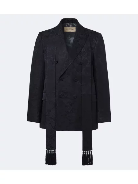 Sacou Valentino de in cu model floral albastru