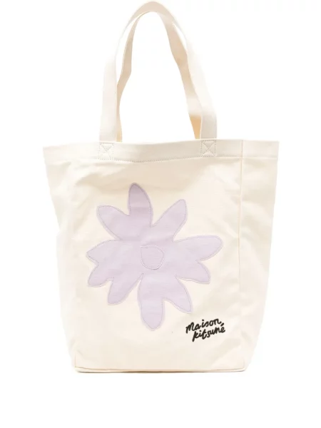 Geantă Maison Kitsune cu model floral