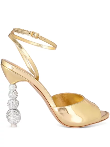 Sandale Sophia Webster de cristal auriu