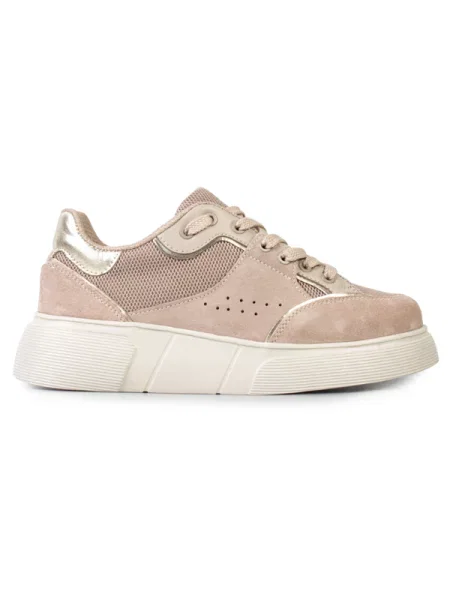 Замшевые кеды Modamilano бежевые