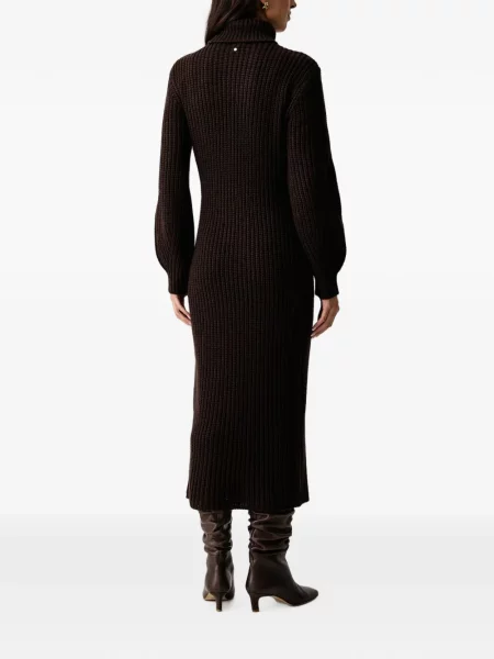 Rochie Armani Exchange tricotate maro