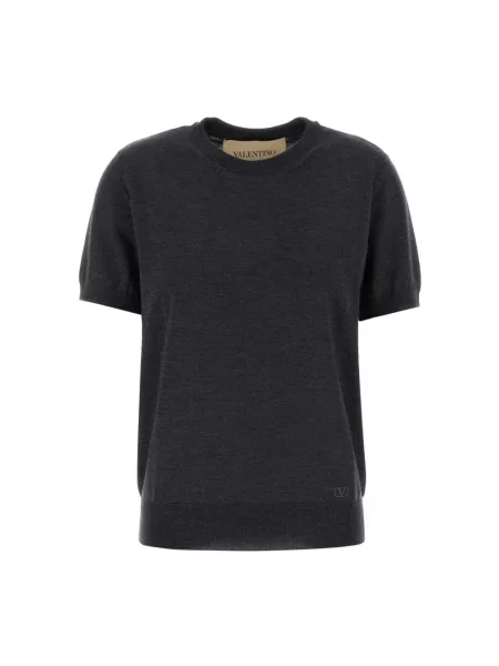Sweter Valentino Garavani wełniany szary