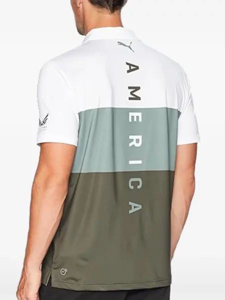 Golf tricou polo Puma alb