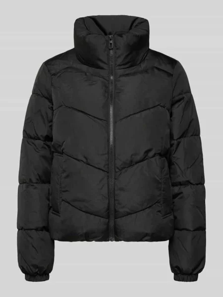 Kurtka pikowana o kroju regular fit ze stójką model ‘LIGARIO’ Vero Moda czarna