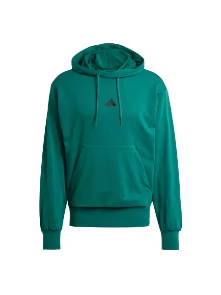 ADIDAS SPORTSWEAR Športna majica Essentials Feelcozy zelena / smaragd črna