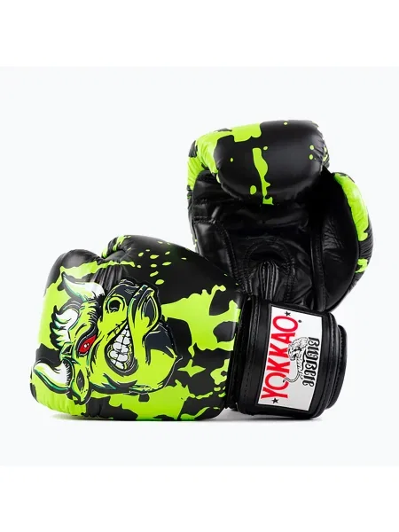 Mănuși de box pentru bărbați YOKKAO Angry Bull black negru