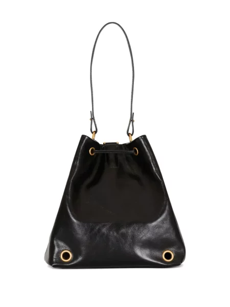 Geanta de piele Balmain din piele negru