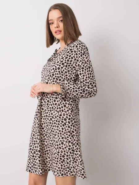 Rochie Fashionhunters de costum bej