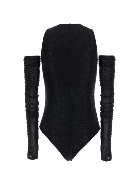 Body Twenty Fourhaitch cu volane negru