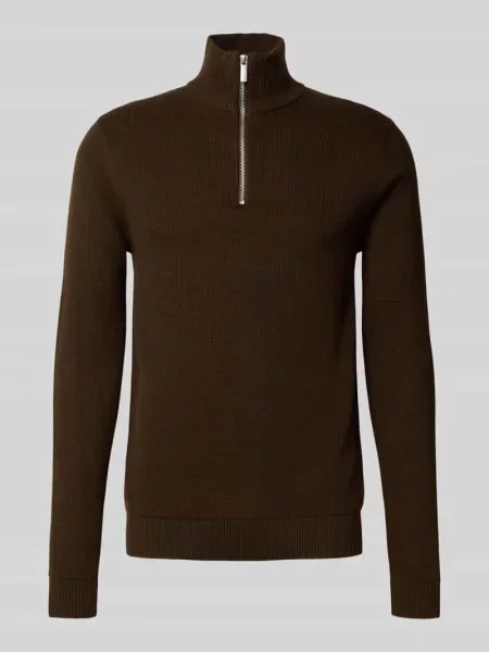 Bluza z kołnierzem o kroju regular fit z czystej bawełny model ‘DANE’ Selected Homme
