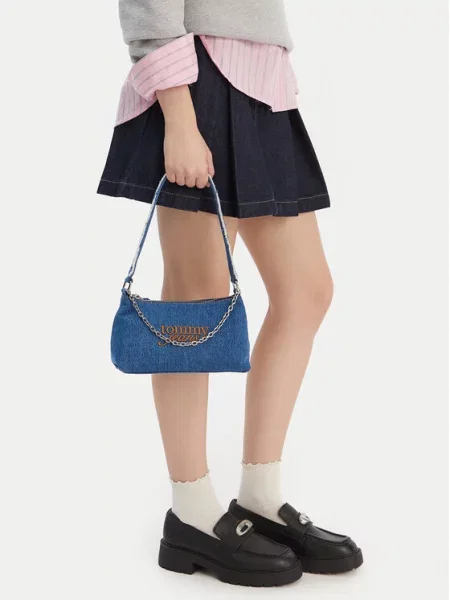 Tommy Jeans Дамска чанта Tjw Cool Denim Shoulder Bag син