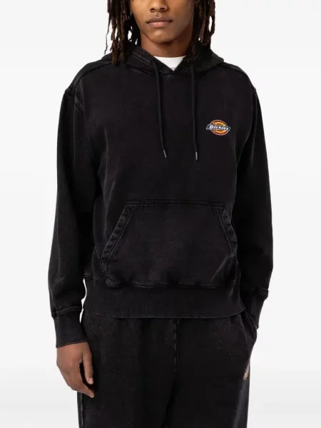 Hanorac cu glugă Dickies Construct cu autograf negru