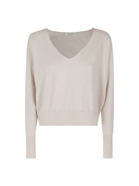 Dzianinowy sweter Roberto Collina beżowy
