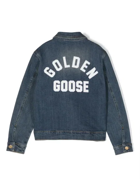 Kurtka jeansowa dziecięca Golden Goose niebieska