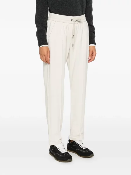 Pantaloni Brunello Cucinelli alergare cu cordon