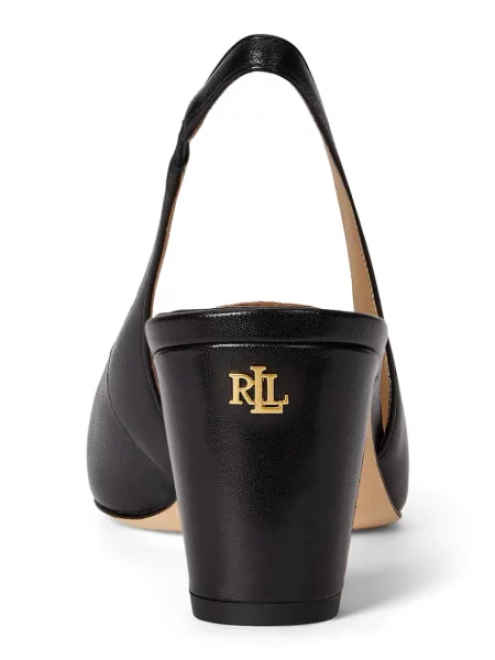 Lauren Ralph Lauren Кожени обувки с дебел Klaire черно