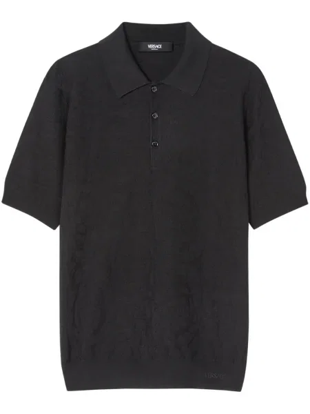 Polo Versace tricotate negru