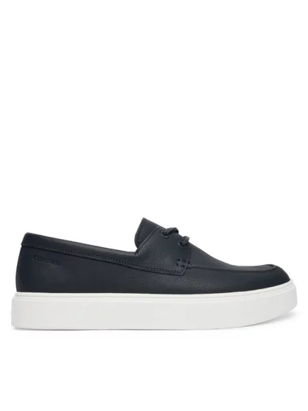 Calvin Klein Nizki čevlji Hybrid Clean Boat Shoe Lth Mornarsko modra