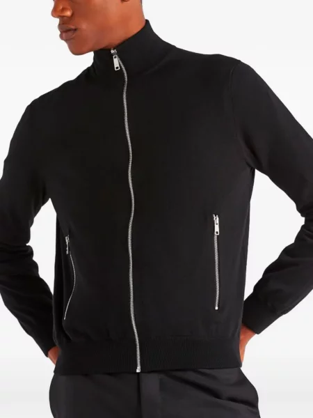 Geacă Prada tricotate negru