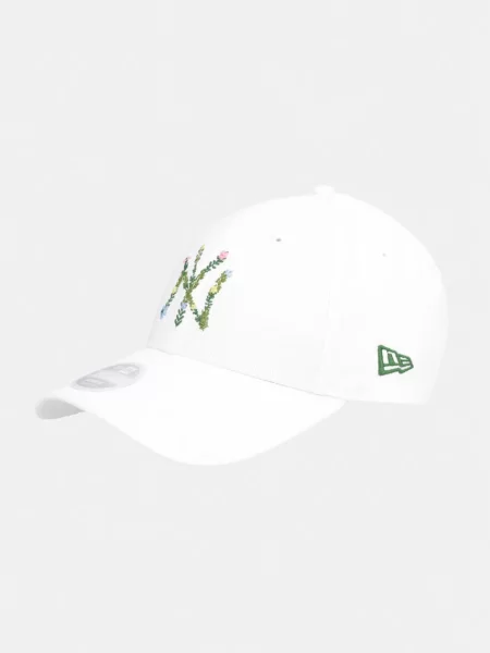 New Era czapka bejsbolówka FLORAL INFILL NYY biała