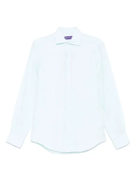 Cămașă Ralph Lauren Purple Label de in verde