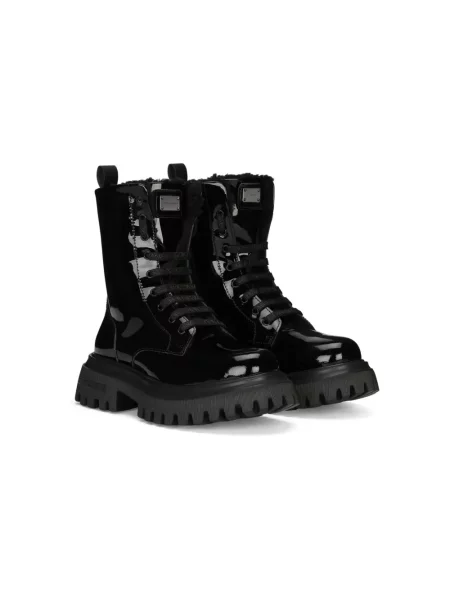 Botki dziecięce Dolce And Gabbana czarne
