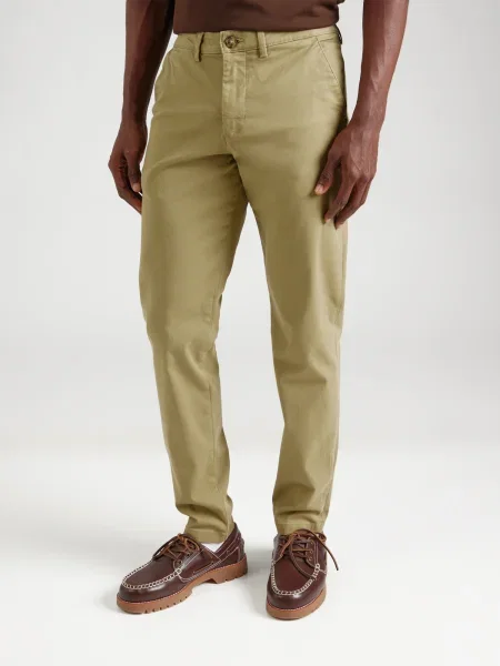 SELECTED Chino nohavice SLHNEW MILES FLEX olivová