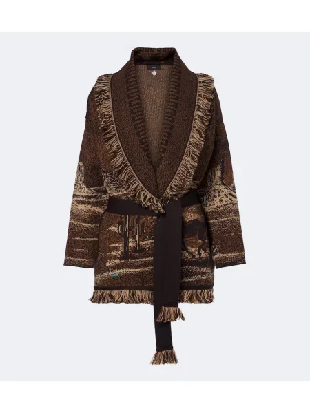 Cardigan Alanui de lână maro