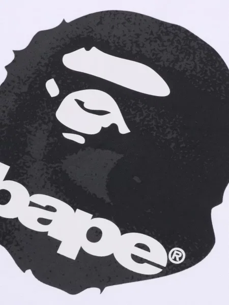 Tricou A Bathing Ape® cu imagine alb