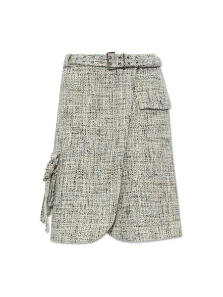 Spódnica Ganni tweedowa