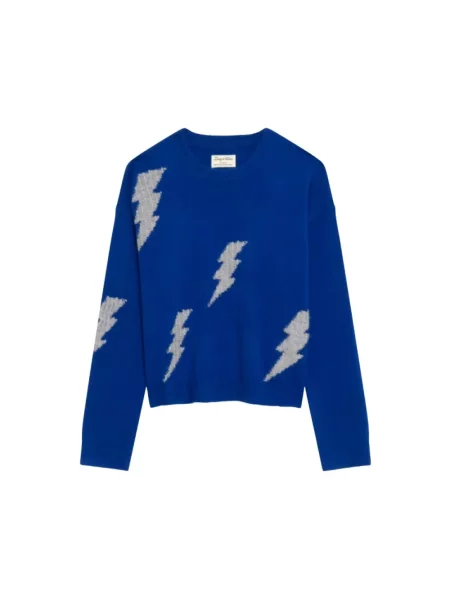 Sweter Zadig & Voltaire z kaszmiru niebieski