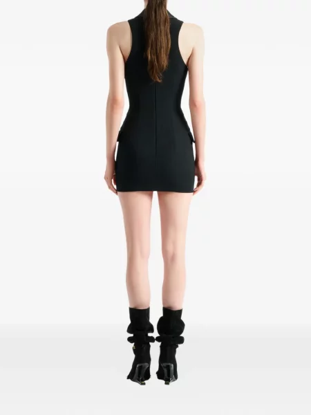 Scurt cu centură rochie Balmain negru