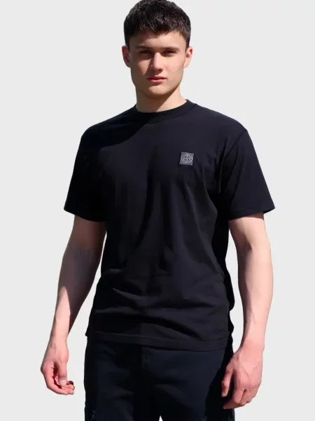Футболка Stone Island з камінням синя