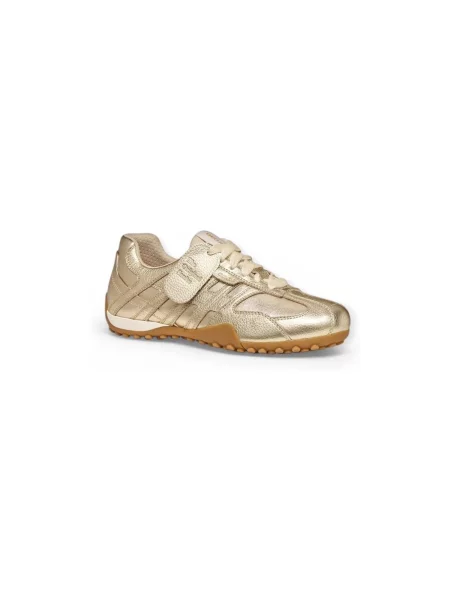 Pantofi Geox cu model piele de șarpe maro