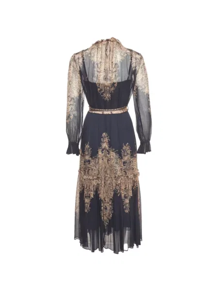 Rochie midi Zimmermann cu imagine albastru