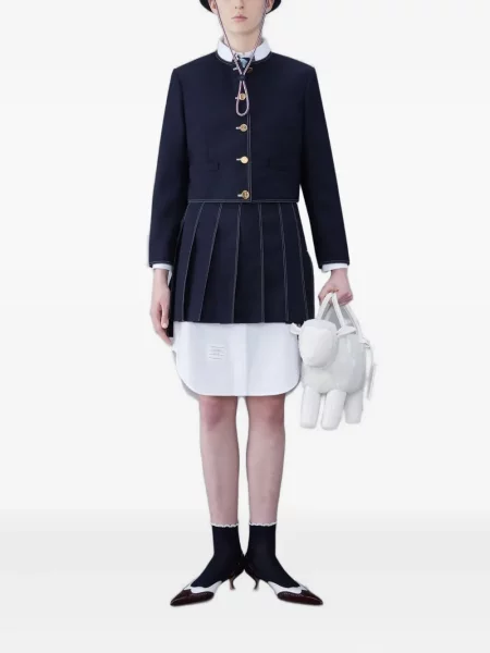 Fusta plisata Thom Browne plisată albastru