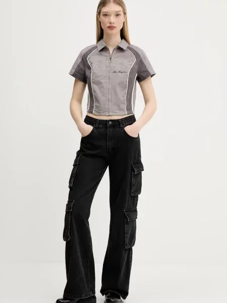 Guess Originals koszula slim z kołnierzykiem klasycznym szary