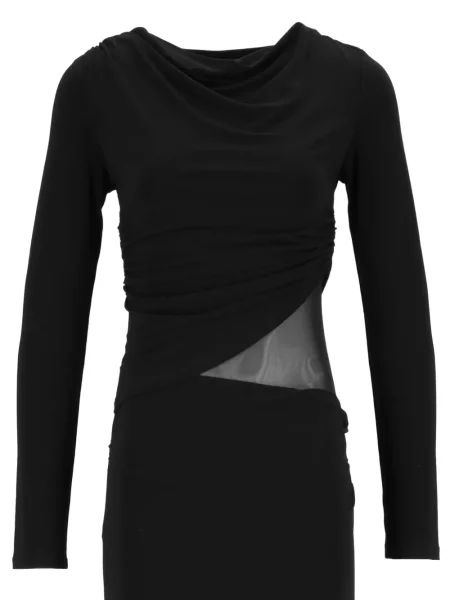 Rochie maxi Eleh cu volane negru