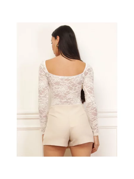 Top La Modeuse alb