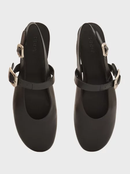 Кожаные босоножки Prpy черные