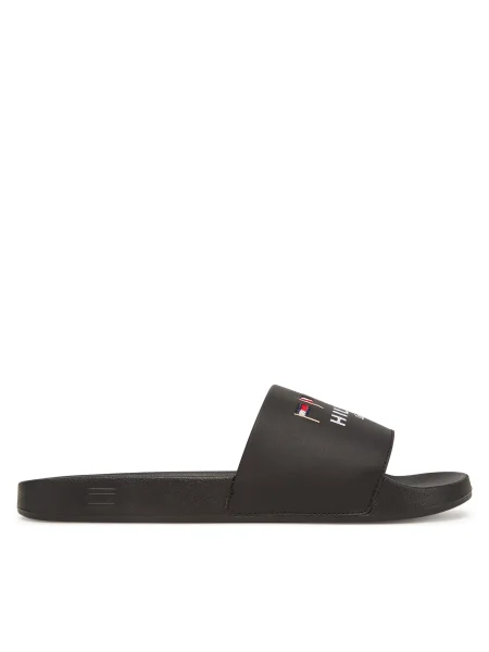 Férfi papucs Tommy Hilfiger Flags Pool Slide black. Méret: 40 EU fekete